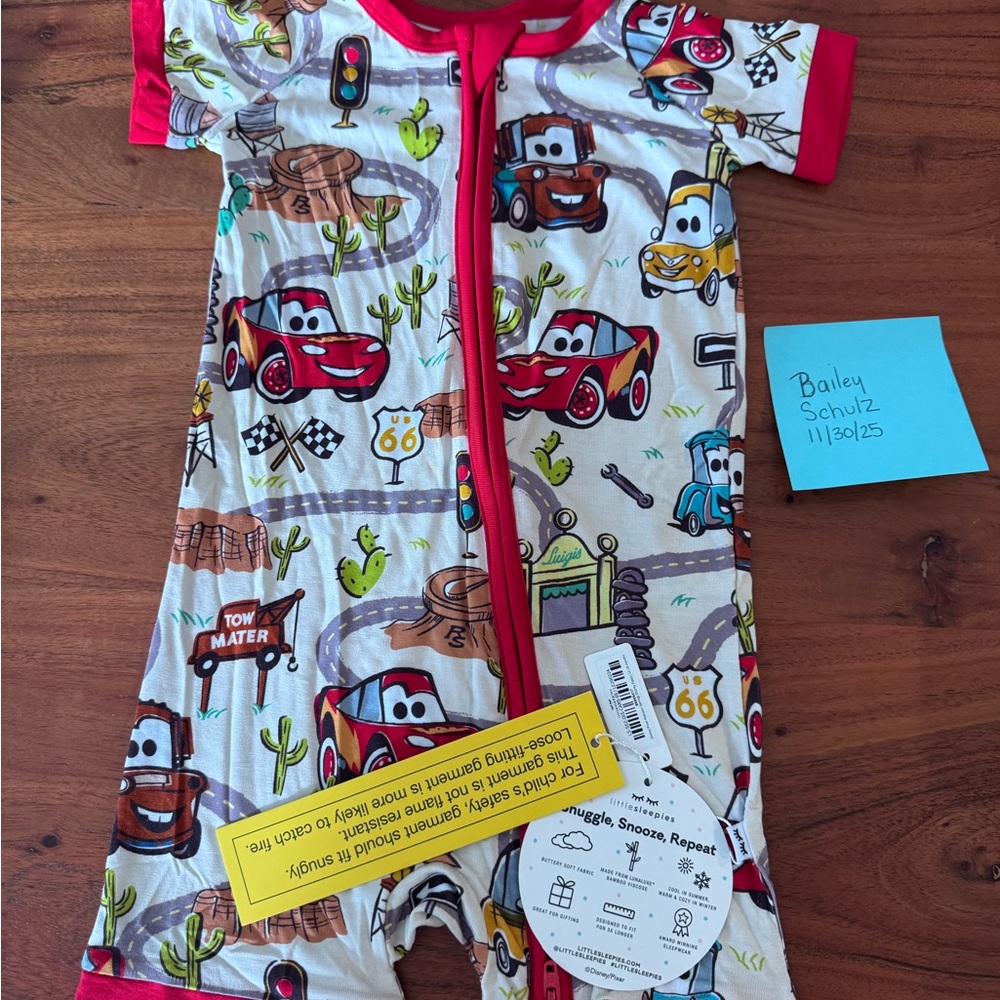 Little Sleepies Red and White Kids Pajamas